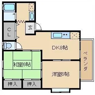 カヤックI【202号室】の間取り
