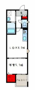 クリエオーレ衣摺Ⅰ【1階】の間取り