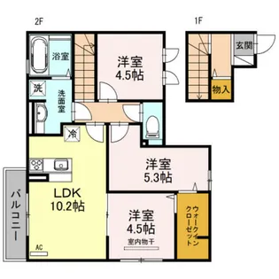 メゾンド・和【2階】の間取り