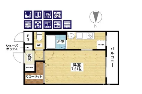ラ・フォンテ十三【6階】の間取り