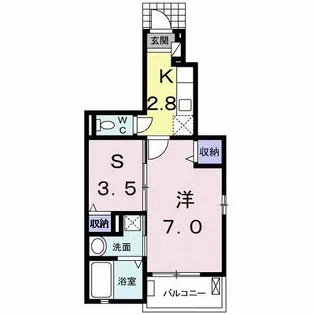 Cherry Blossom【1階】の間取り