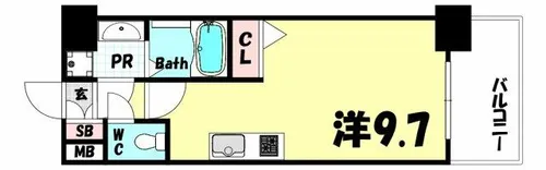 アプリーレ神戸元町【4階】の間取り