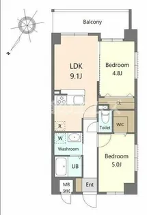 Alivis諸岡【8階】の間取り