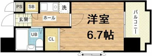 セレッソコート大阪城前【10階】の間取り