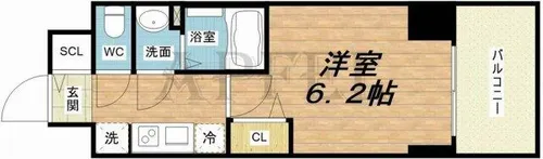 プレサンス堺筋本町ディスティニー【2階】の間取り