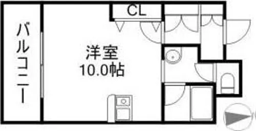 リヴィテージ中島公園【6階】の間取り