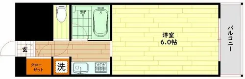 セレッソコート梅田東【5階】の間取り