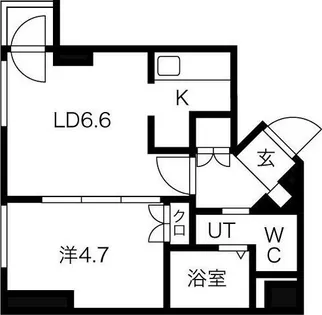 クオーレ円山公園【2階】の間取り