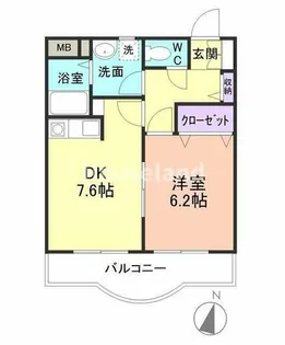 メゾン紀三井寺Ⅱ【1階】の間取り