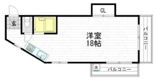 RIHITO南巽(リヒト南巽)(旧あけぼの南巽)【6階】の間取り
