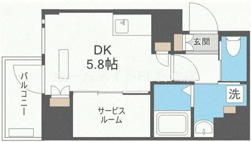 ソルテラス阿波座ウィズ【13階】の間取り