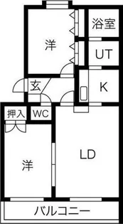 ベルサジュノン【3階】の間取り