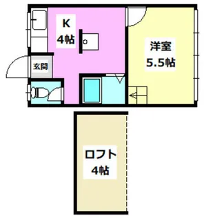 チョコブラック【203号室】の間取り