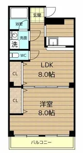 アプローズサンライズ玉造【3階】の間取り