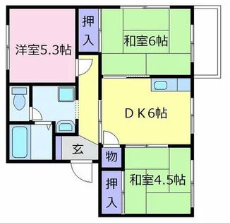 大阪府堺市中区福田【アパート】の間取り