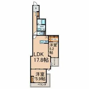 サンウッド要【1階】の間取り
