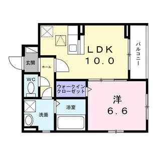 ベルフラワー長洲【1階】の間取り