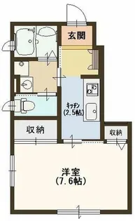 フィカーサ麗風【1階】の間取り