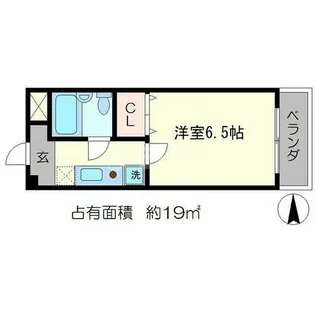 GARNET RESIDENCE下鴨【4階】の間取り