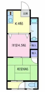 仲辻第一マンション【4階】の間取り