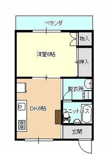 昭和マンション【201号室】の間取り