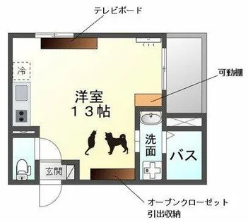 ウエストウイングⅡ【3階】の間取り