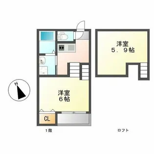 colors【2階】の間取り