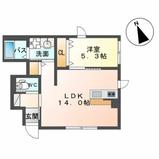 コンフォルト【1階】の間取り