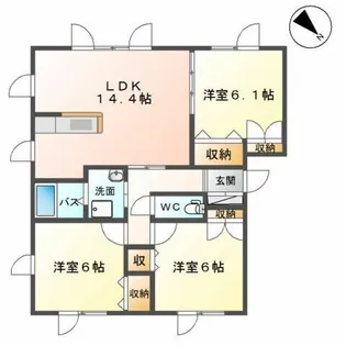 ルミナ・パピィM【2階】の間取り