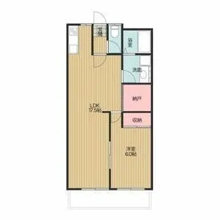 プレシアス赤城【4階】の間取り