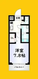 MDIプロスジョイア北九州市立大学前【7階】の間取り