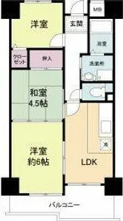 アーバンパーク関目【14階】の間取り