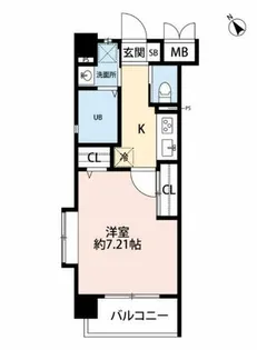 アミュゼ西小倉【405号室】の間取り