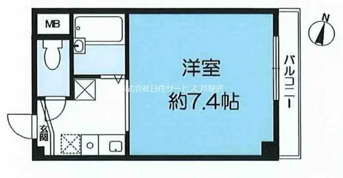サンロイヤル芦屋川【2階】の間取り