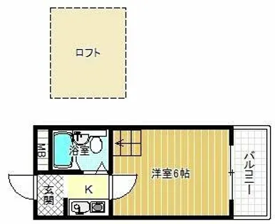 フォンタル西板持A棟【1階】の間取り