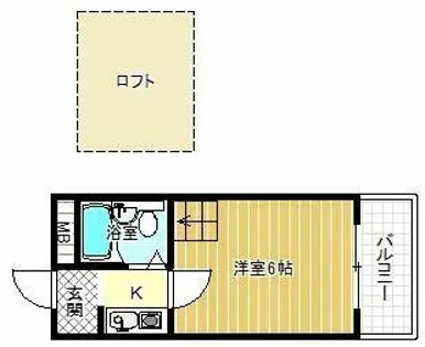 フォンタル西板持A棟【1階】の間取り