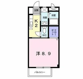 ヴァン フォルム 熊本【2階】の間取り