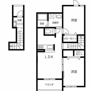 ユトリロ野田【202号室】の間取り
