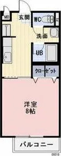 SurplusOne大島【102号室】の間取り