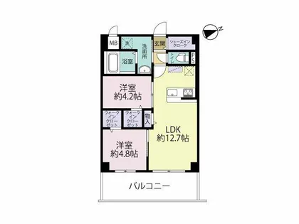 エルグランド久留米【502号室】の間取り