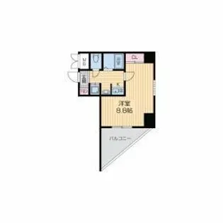 ロイヤルヒル神戸三ノ宮Ⅱ【7階】の間取り