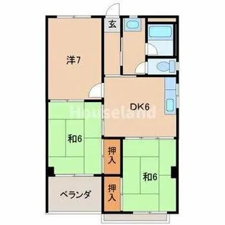 AREA伏虎【7階】の間取り