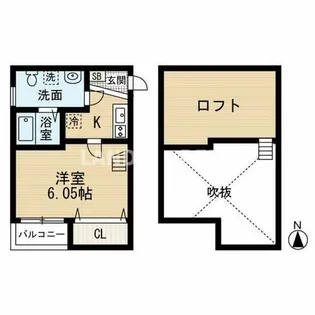 Villa大橋【1階】の間取り