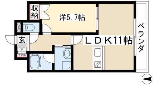 レジェンド21【1階】の間取り