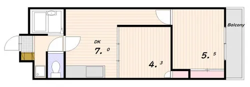 グランドシャトー板宿Ⅱ【2階】の間取り