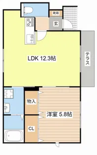 シャーメゾン 宗円堂【0101号室】の間取り