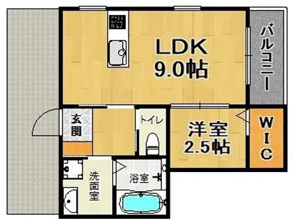 ハイムルーエ【1階】の間取り