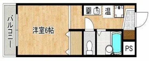 1Rの間取り画像