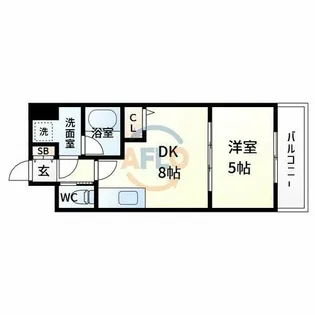 ベルファース緑地公園【6階】の間取り
