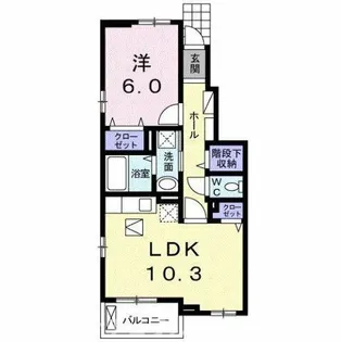 ブリーズ・フルール【1階】の間取り